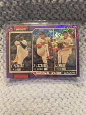 National League Leaders WINS /250 F. PERALTA, J. LUZARDO, L. WEBB Refractor