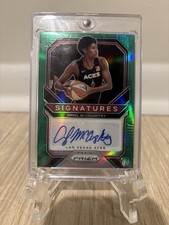 2021 Panini Prizm WNBA - Signatures Angel McCoughtry #SG-AMC Green Prizm (AU)
