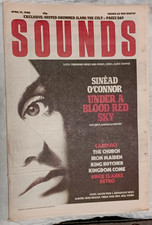 Sounds Magazine UK April 1988 Sinead O'Conner The Church Iron Maiden Near MINT