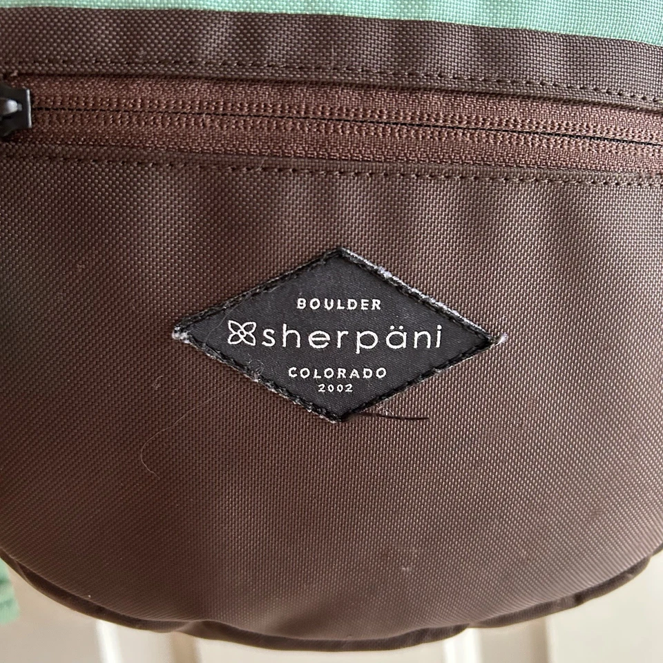 SHERPANI ESPRIT, ESTILINGUE ANTI-ROUBO estilo turquesa e marrom CROSSBODY  - Imagem 3 de 4