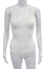Intimately Free People Women White Polyamide Bodysuit Size M