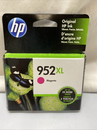 New HP 952XL Magenta L0S64AN Ink Cartridge Sealed Exp June 2020