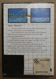 Space Harrier (Sega Master System, 1986) Game Cartridge & Case - Tested