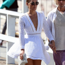 Zimmermann Ryker Broderie Anglaise Dress Size 1 10 au 6 us White Lace Bridal