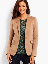 Talbots Italian Camel Hair Blazer - 8P - Woven in Italy
