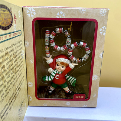 Campbell's Soup Enesco Treasury Masterpiece Ornament 1997  100 Years New In Box