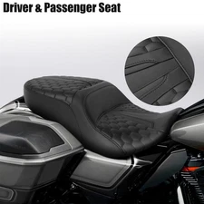 One Piece Driver & Passenger Seat Fit For Harley Touring CVO Road Glide 23-2025