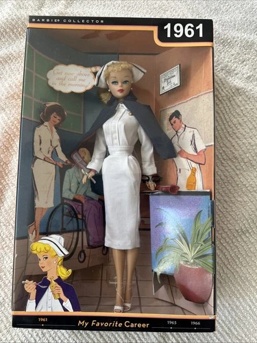 2009 My Favorite Career Registered Nurse Barbie Collector 1961 Mattel R4472 NRFB