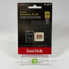 New SanDisk Extreme Plus 128GB 30MB/s V30 microSD Card 4K SDSQQXBUU-128G-AP6MA