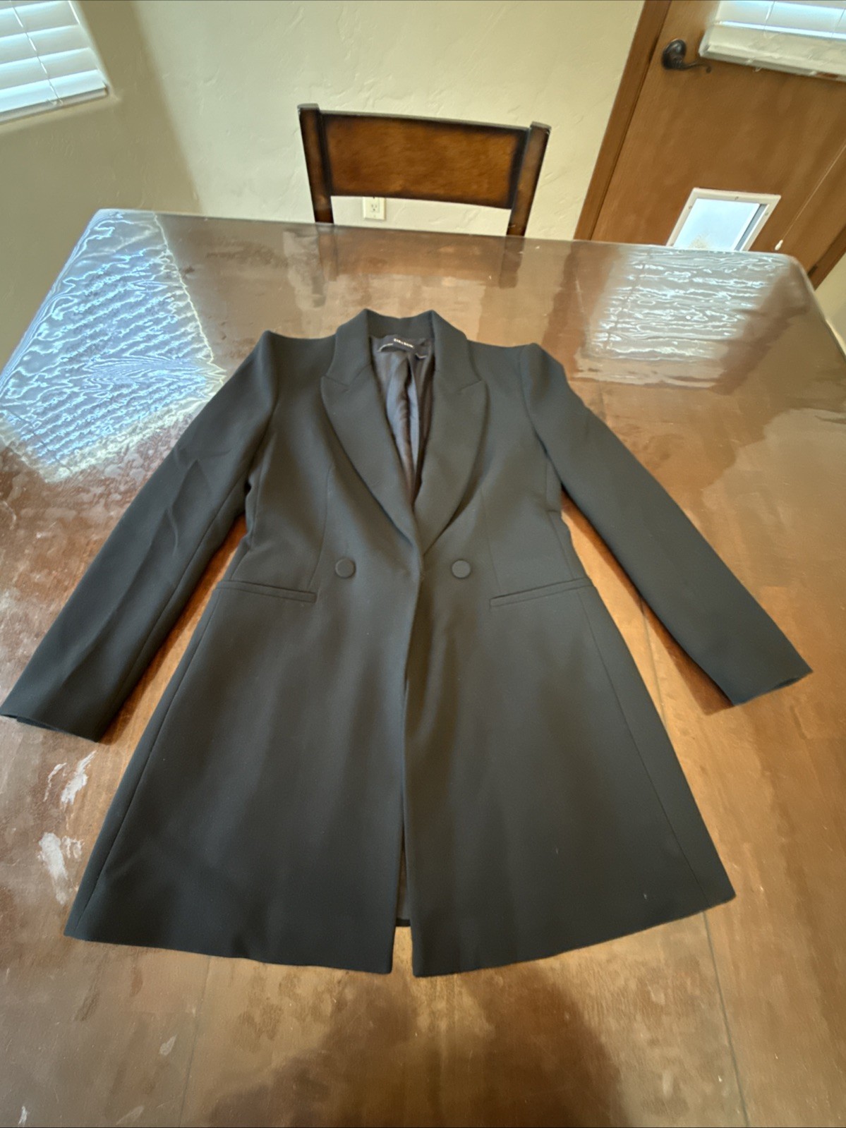 Zara Basic Double Breasted  Longline/oversized bl… - image 1