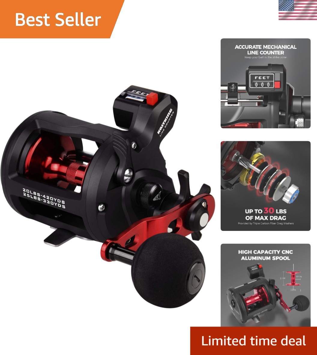 KastKing ReKon Round Baitcasting Fishing Line Counter- Size20