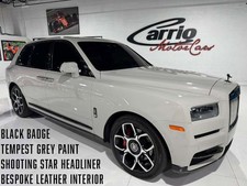 2022 Rolls-Royce Cullinan Black Badge Tempest Grey paint, bespoke interior,