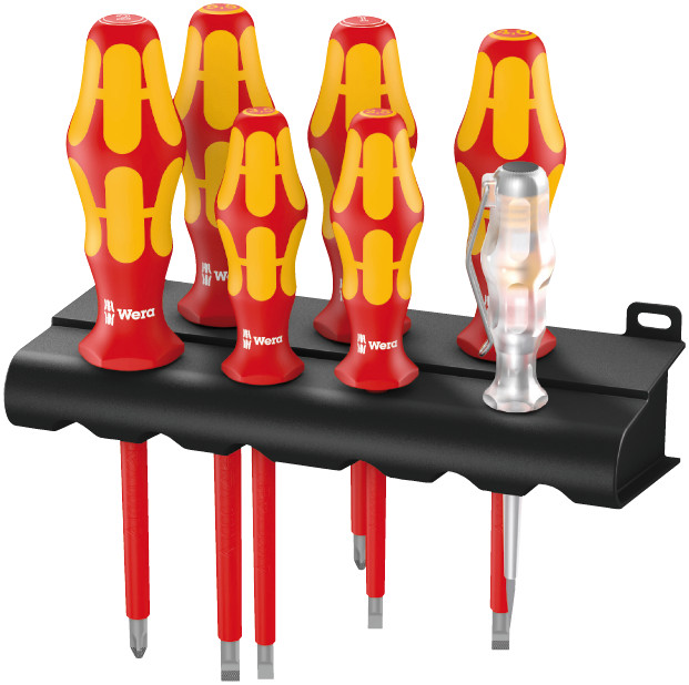 Wera 160 i/7 VDE Screwdriver set Kraftform Plus Series 100 - 05006147001