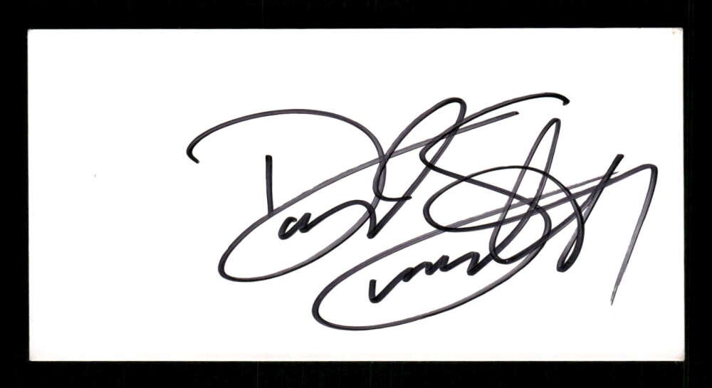 2x5 index card Daryl Smith signed autograph clean signature  FRMR MLB Player, Ro