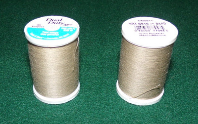 Dual Duty All Purpose Polyester Thread, 250 yards, Khaki (8440)