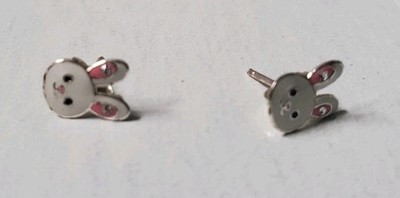 NEW DECORATIVE AND AESTHETIC MINI BUNNY HEAD EARRINGS 2PC