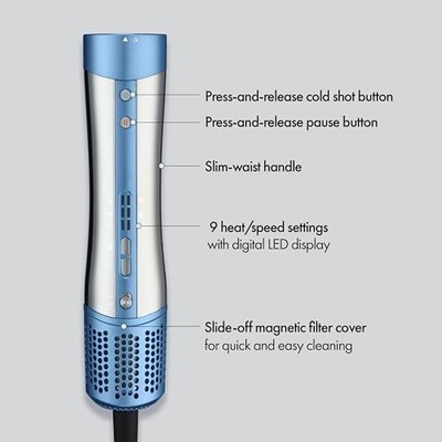 BABYLISSPRO STYLESWITCH IONIC MULTI-STYLER, AIR STYLER AND HAIR DRYER, -  BLUE