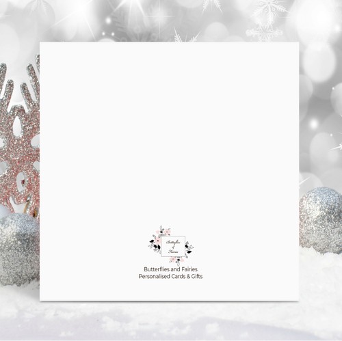 TARJETA DE NAVIDAD PERSONALIZADA GLOBO DE NIEVE NIÑA PARA NIÑA NIETA - Imagen 14 de 24