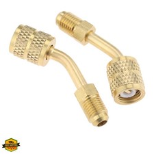 R410a Adapter 5/16 Female, 1/4 Male SAE Swivel Adapter Fits for Mini Split Sy...