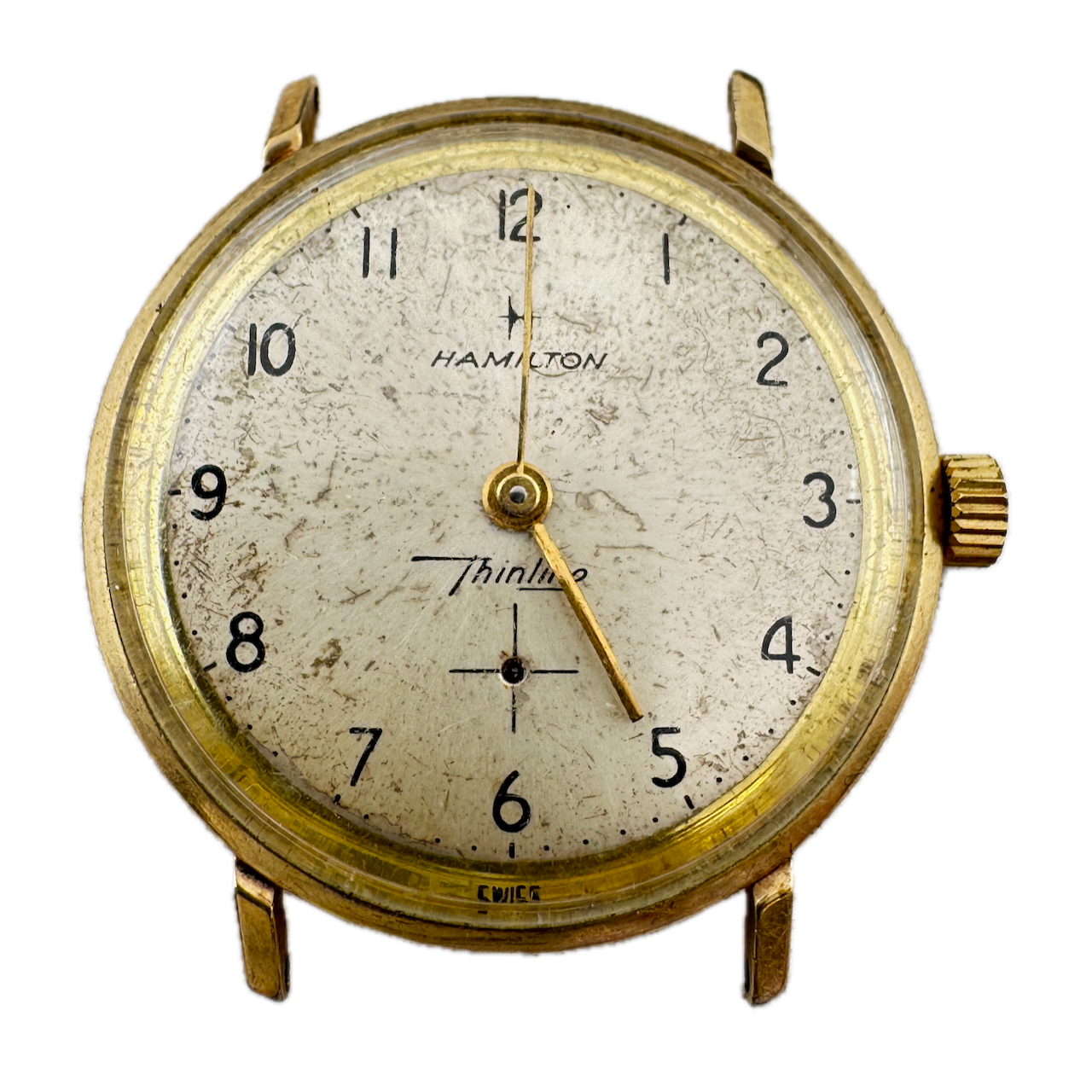 Vintage Hamilton Thinline Men's Mechanical Wristwatch Swiss 10k Gold Filled