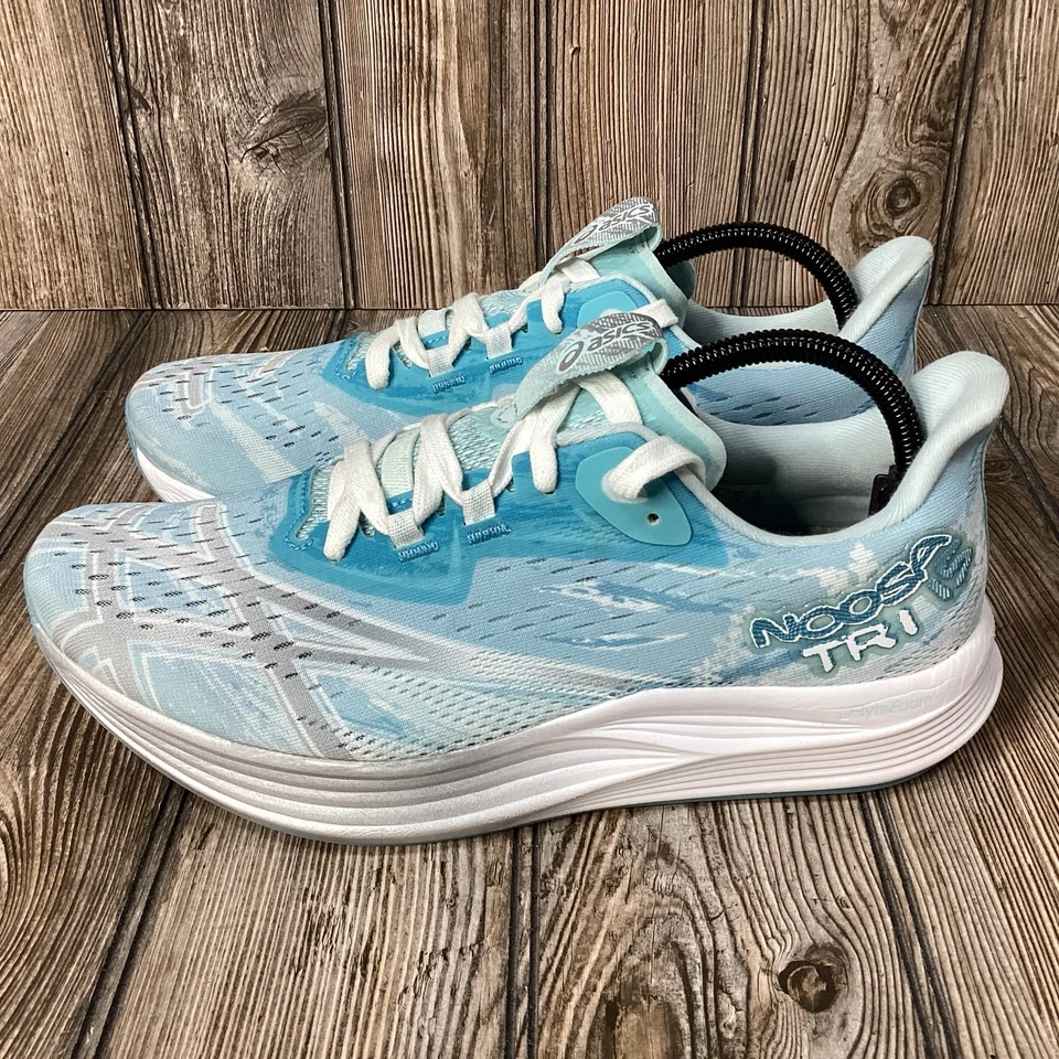 Scarpe Asics Gel Noosa Tri 15 donna taglia 10 mare argento sneakers corsa atletica - Immagine 4 di 4