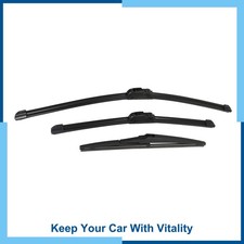 Front Rear Windshiel Specific Wiper Blades 24" 17" 12" for Toyota RAV4 2006-2012