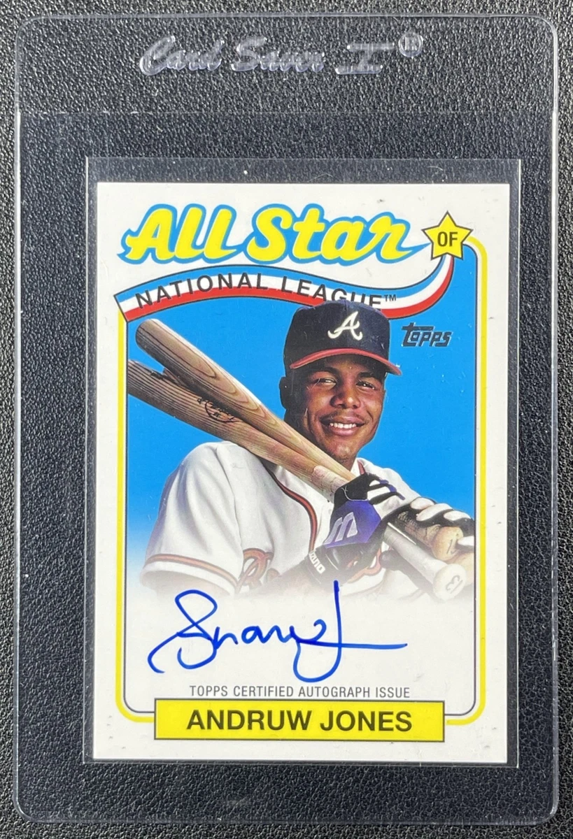 Andruw Jones Baseball Autographed Sports Trading Cards