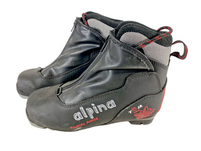Alpina Touring Nordic Cross Country Ski Boots Size EU35 US3.5 NNN bindings 3382