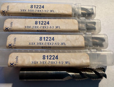 3/8 Carbide Fine Rougher Endmill 4pc LOT