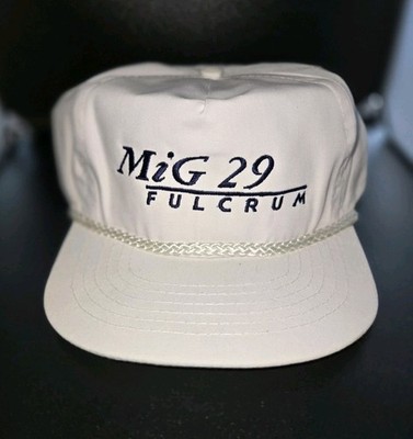Vinage Russian MIG 29 Fulcrum Hat satin,  navy blue.