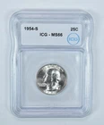 1954-S Washington Quarter MS66 ICG *8087