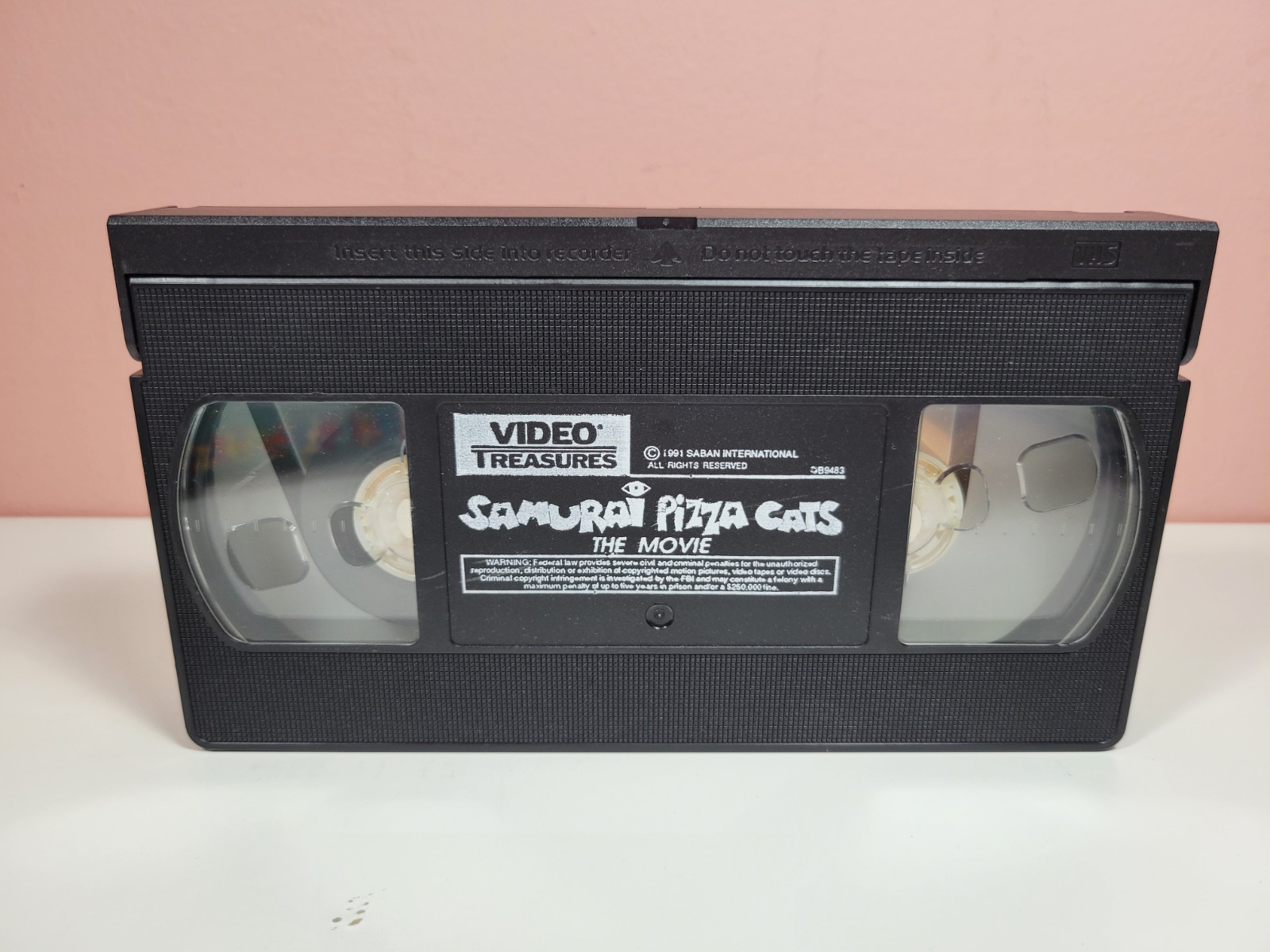 1991 Saban SAMURAI PIZZA CATS The Movie VHS