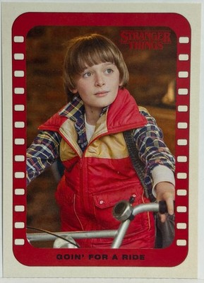 2018 TOPPS STRANGER THINGS SEASON 1 ''GOIN' FOR A RIDE'' SCENE STICKER #7 OF 10