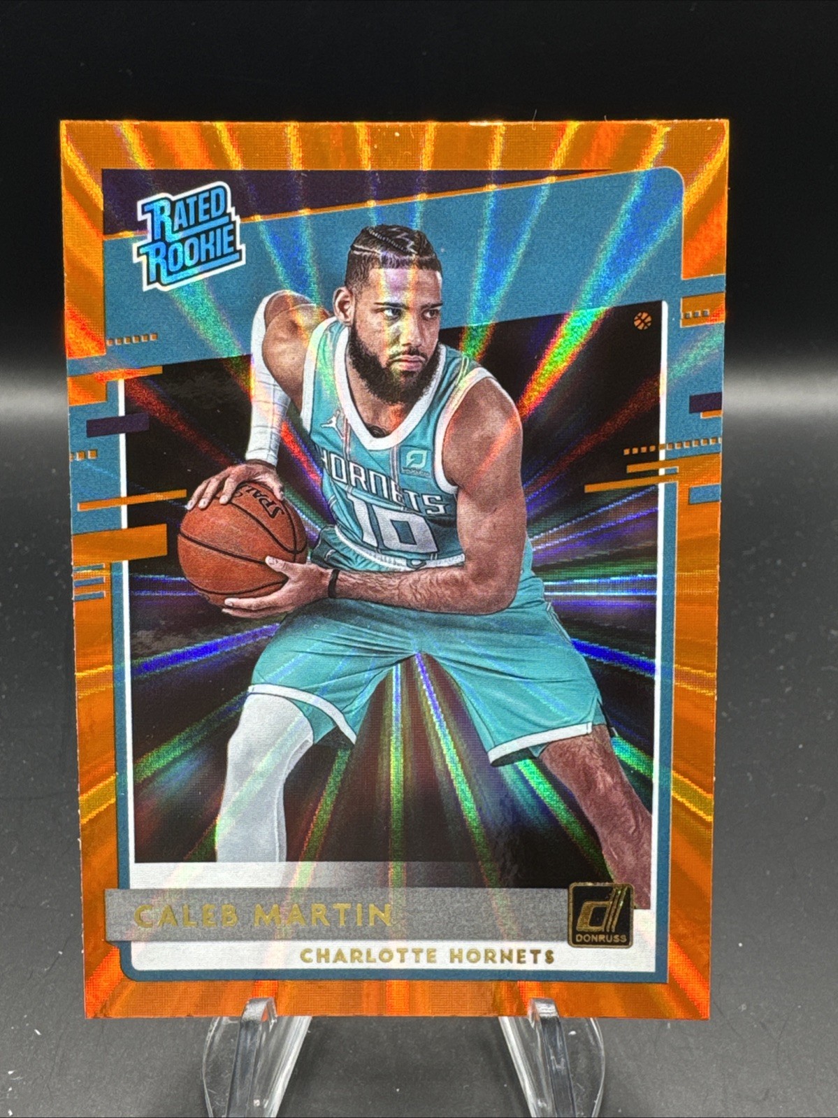 2020-21 Panini Donruss - Rated Rookies Caleb Martin #212 Orange Laser (RC)