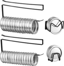 Mason Jar Lid Organizer Set - 4 Pack for Regular & Wide Mouth (Black)