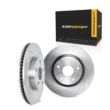 For Audi A4 2016-2018 Brake Rotor Set Front | Cast Iron | 1-Piece Construction