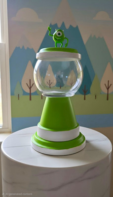 Handcrafted Gumball Machine Character Candy Bowl