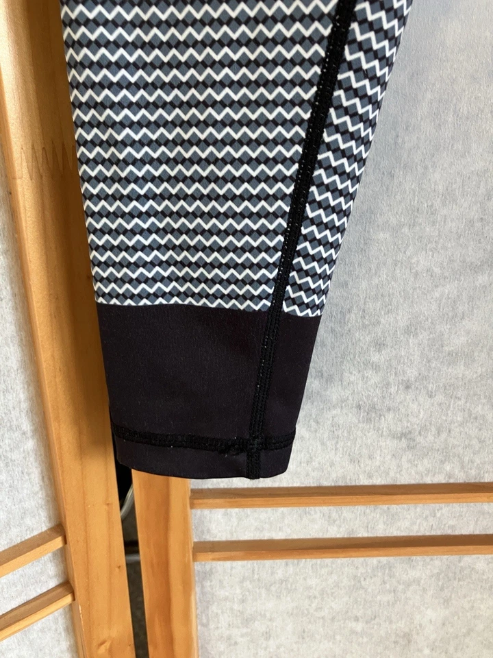 Lilybod Black Full Length Leggings Small, Blue & White Stripes, Yoga/ Gym Active - Image 4 of 4