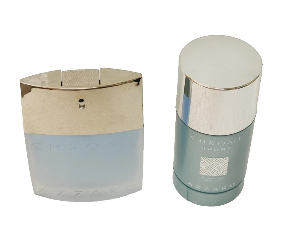 JUEGO SPORT HOMBRE AZZARO CROMO 1.7 EDT SP 2.7 DESODORANTE STICK CAJA DAÑADA Foto 4 de 4