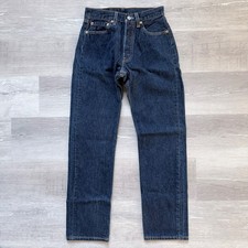 Vintage 1990's Dark Wash Levi's 501 Straight Leg Jeans Made in USA
