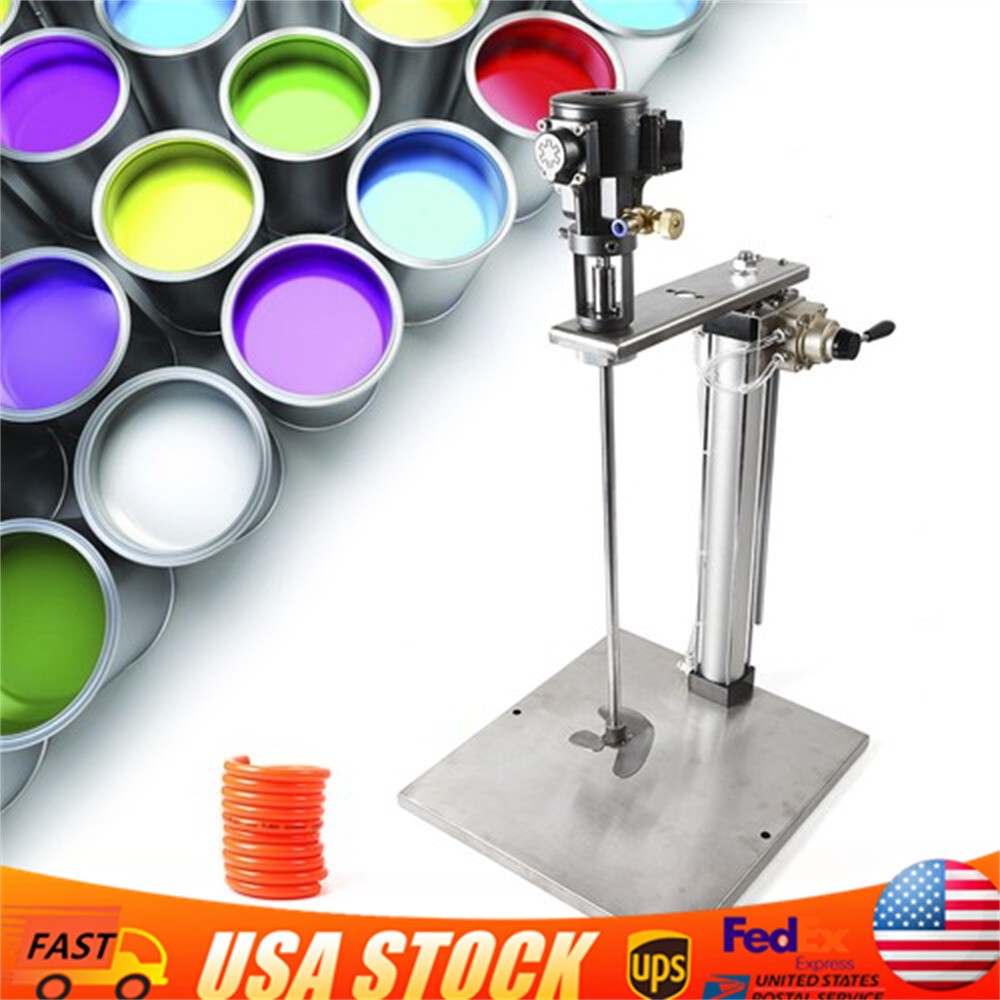 5 Gallon Automatic Paint Air Power Mixer Blender +Stand Pneumatic Mixing Machine