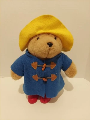 Vintage Paddington Bear Plush Eden Toy Yellow Hat Red Rubber Boots 18" 1981 - Image 1 of 4