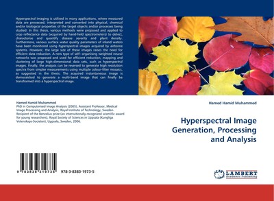 Hyperspectral Image Generation, Processing and Analysis Hamed Hamid Muhammed