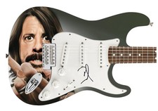Nirvana Foo Fighters Dave Grohl Autographed Photo Graphics Guitar