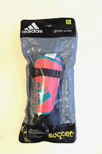 Adidas Ghost Youth Soccer Shin Guards XL Pink /Green Adjustable  NEW 