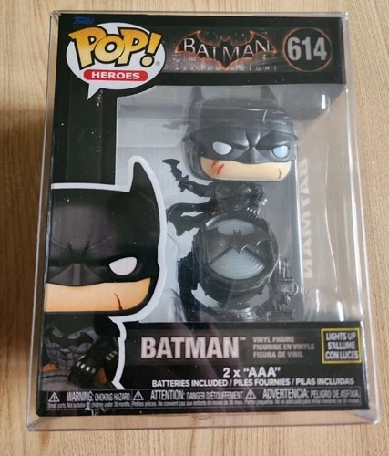 Funko Arkham Knight Batman #614 Exclusive (Lights Up) WITH SOFT PROTECTOR!!