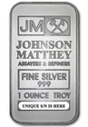 Johnson Matthey Assayers & Refiners 1 oz .999 Fine Silver Bar - Sealed