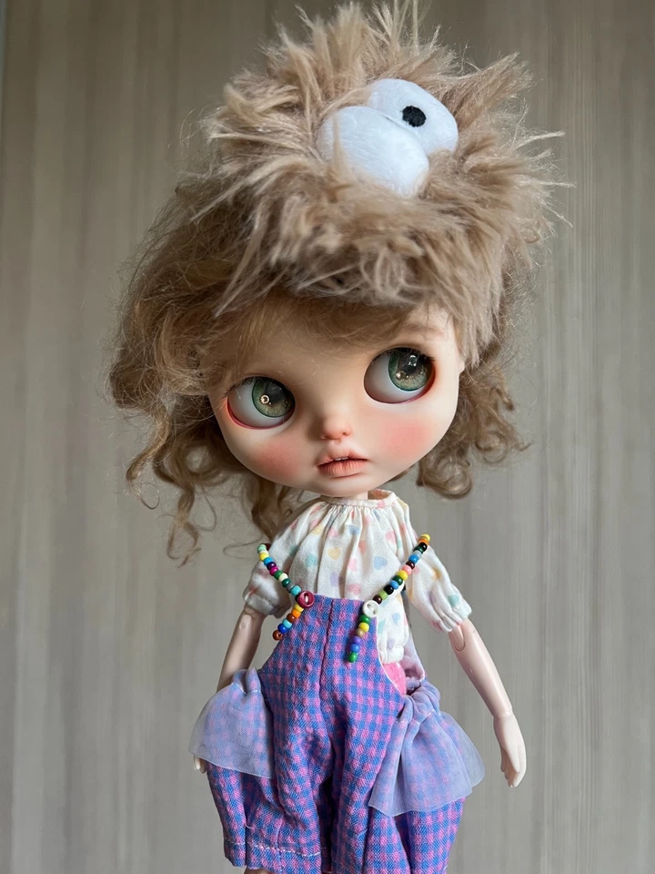 Ropa para muñeca Blythe -- Juego de Halloween temático de truco o trato pequeño monstruo (único en su clase) Foto 3 de 4