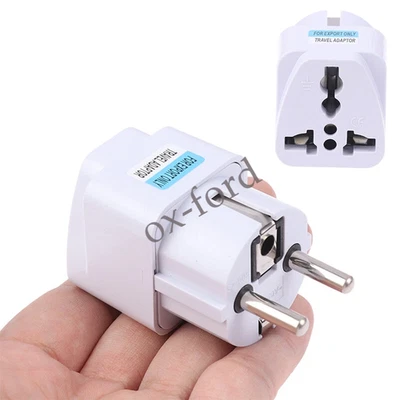 MERKENLOS 1x Universal Stecker Adapter EU US UK AU To DE Typ G Reisestecker Stecker Konver
