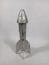 Vintage 1950s Astro Mfg. Berzak Creations Rocket Model Coin Bank – 12” – Space